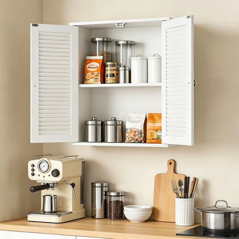 Bathroom Wall Cabinet White - image 9