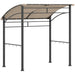 Khaki BBQ Grill Gazebo Tent 2.2 x 1.5 m with Metal Frame and Hooks for Outdoor Shade by Outsunny