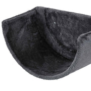 Wall Mounted Cat Shelves Set with Hammock Scratching Post and Nest for Climbing Fun Dark Grey