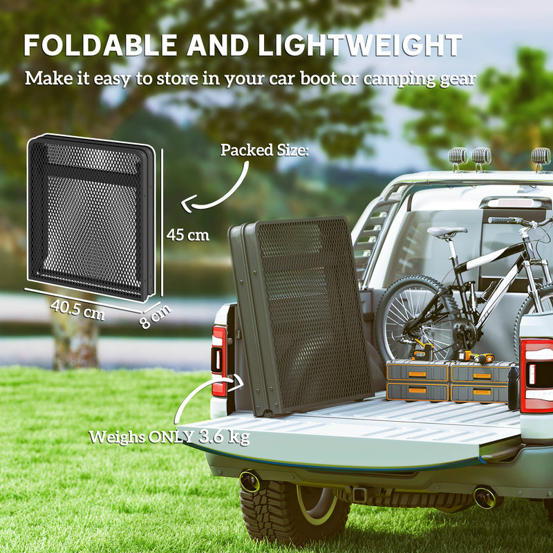 Folding Picnic Table with Adjustable Height for Easy Outdoor Seating Black