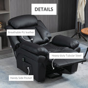 Electric Riser Recliner Armchair With Remote for Elderly Comfort and Support Black