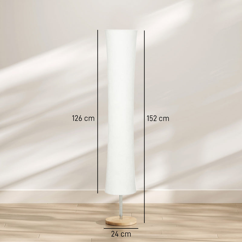 Floor lamp with dimensions shown: 152 cm total height, 126 cm shade height and 24 cm base width