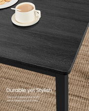 Close-up of the bench seat and table joinery detail