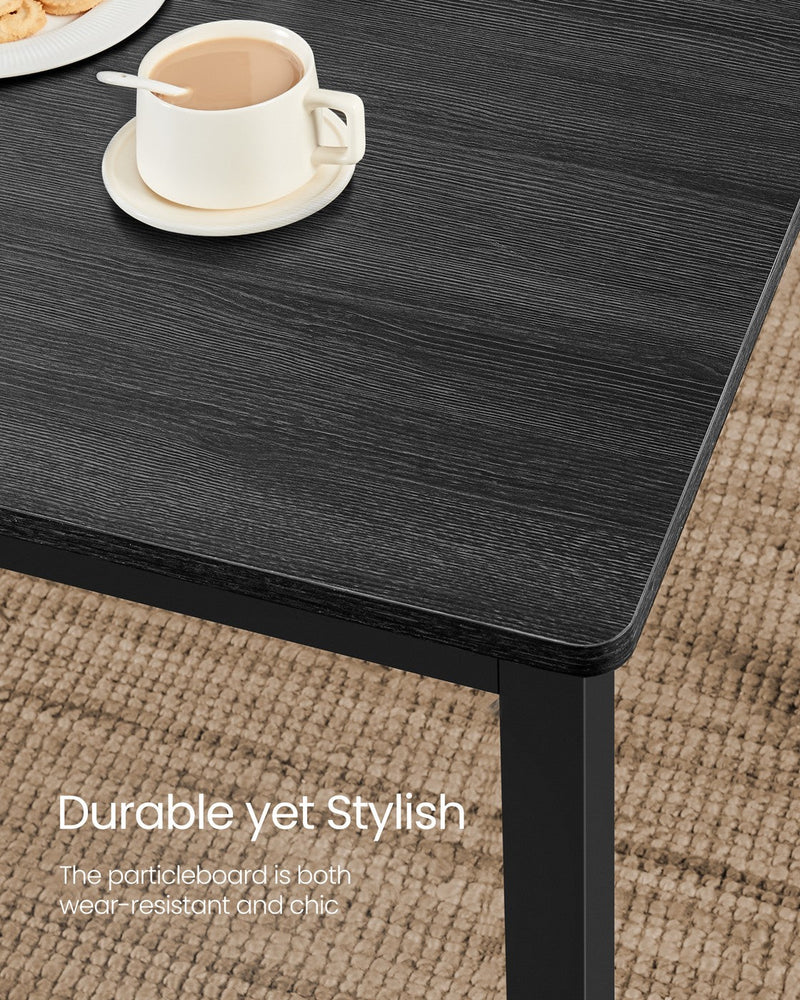 Close-up of the bench seat and table joinery detail
