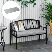 Light Grey 2 Seater Garden Bench Cushion for Outdoor Comfort by Outsunny