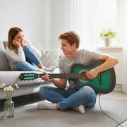 Acoustic Guitar Starter Set for Beginners with Carry Case and Accessories Dark Green AOSOM