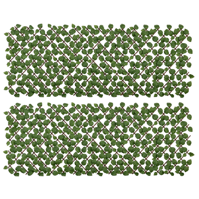 Artificial Leaf Privacy Fence for Garden or Balcony Maintenance Free Greenery Screen Green Outsunny