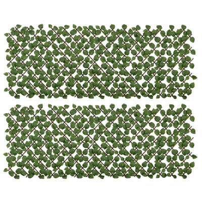 Artificial Leaf Privacy Fence for Garden or Balcony Maintenance Free Greenery Screen Green Outsunny