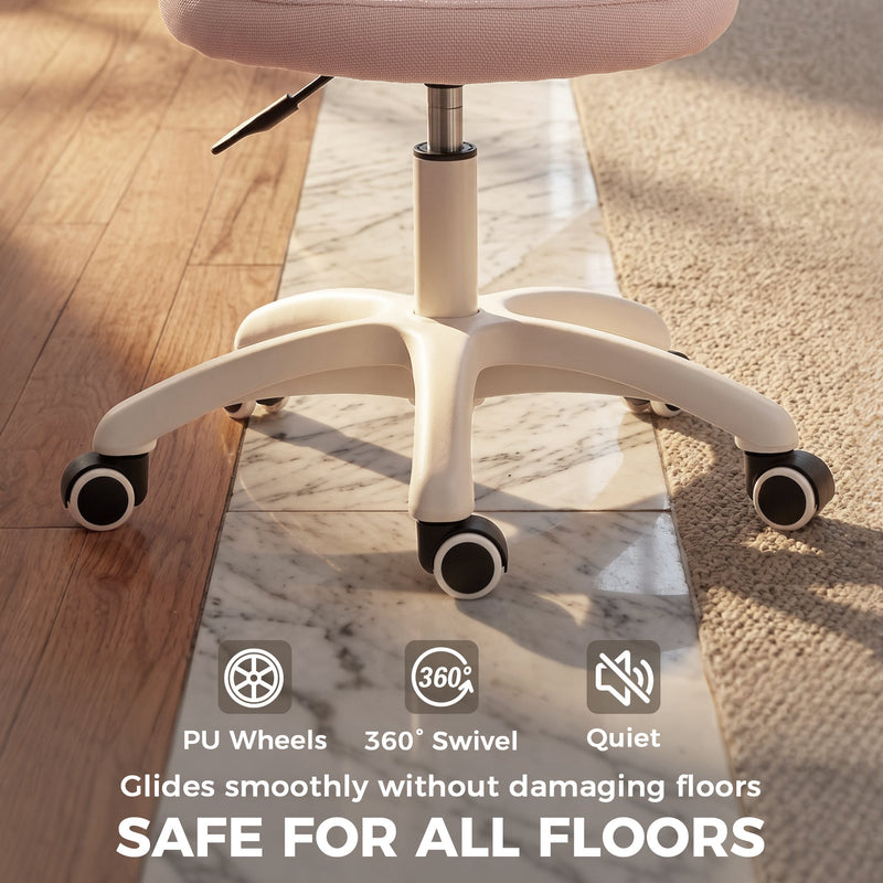 Compact Desk Chair for Small Bedrooms or Home Offices with Mesh Back