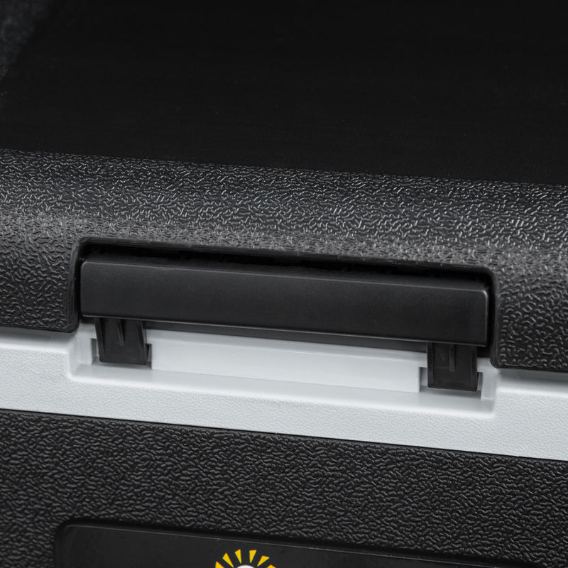 40L Portable Car Fridge Freezer With Adjustable Temperature For Travel Grey and Black AOSOM