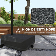 Heavy Duty Base For Cantilever Parasols With Wheels - Water Or Sand Fill For Garden Patio Outsunny
