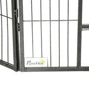 16 Panel Heavy Duty Puppy Playpen for Small Dogs Indoor and Outdoor Use Grey