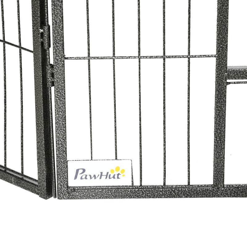 16 Panel Heavy Duty Puppy Playpen for Small Dogs Indoor and Outdoor Use Grey