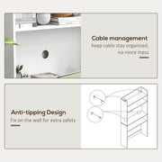 Folding Desk, White