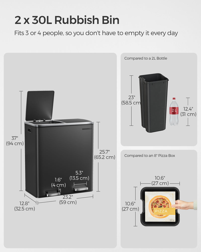 Kitchen bin shown in a modern kitchen setting