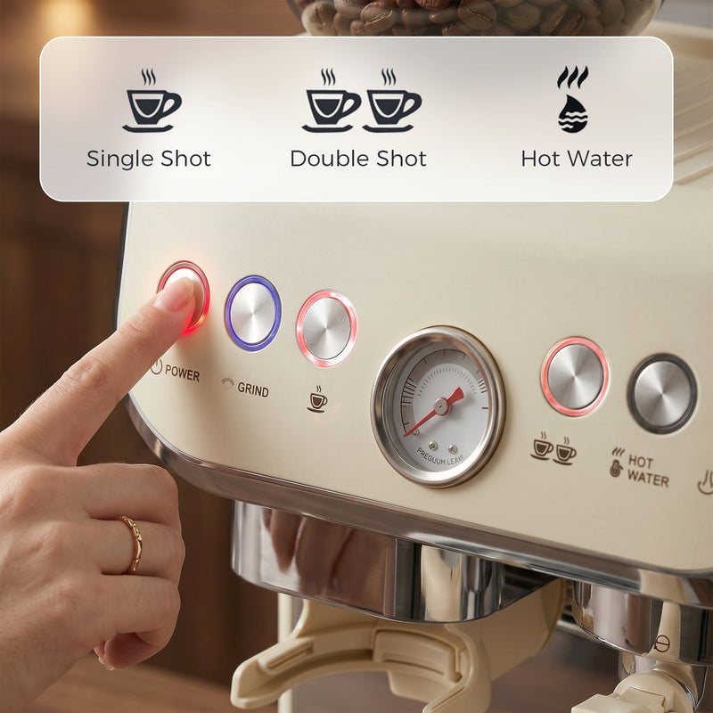 Coffee Machine Cream White - detail 5