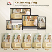 Dressing table shown under different lighting conditions, colour may vary