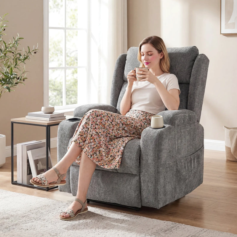 Power Lift Recliner Chair with Massage and Heat for Easy Standing and Daily Comfort