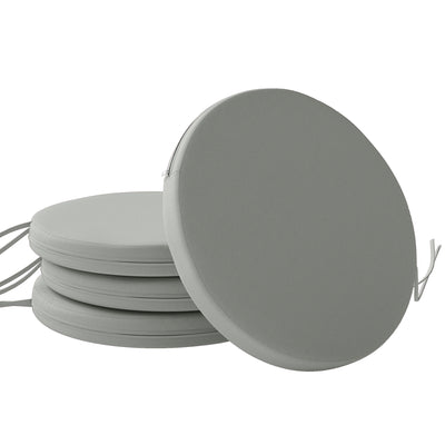 Outdoor Seat Cushions Set of 4 for Comfortable and Safe Garden Chairs Light Grey Outsunny