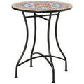 Outsunny Φ60cm Mosaic Outdoor Patio Table - Red AOSOM