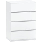4 Drawer Chest Of Drawers With Storage Cabinets For Bedroom Organisation White
