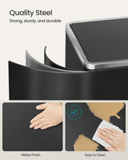 Close-up of the soft-close lid mechanism