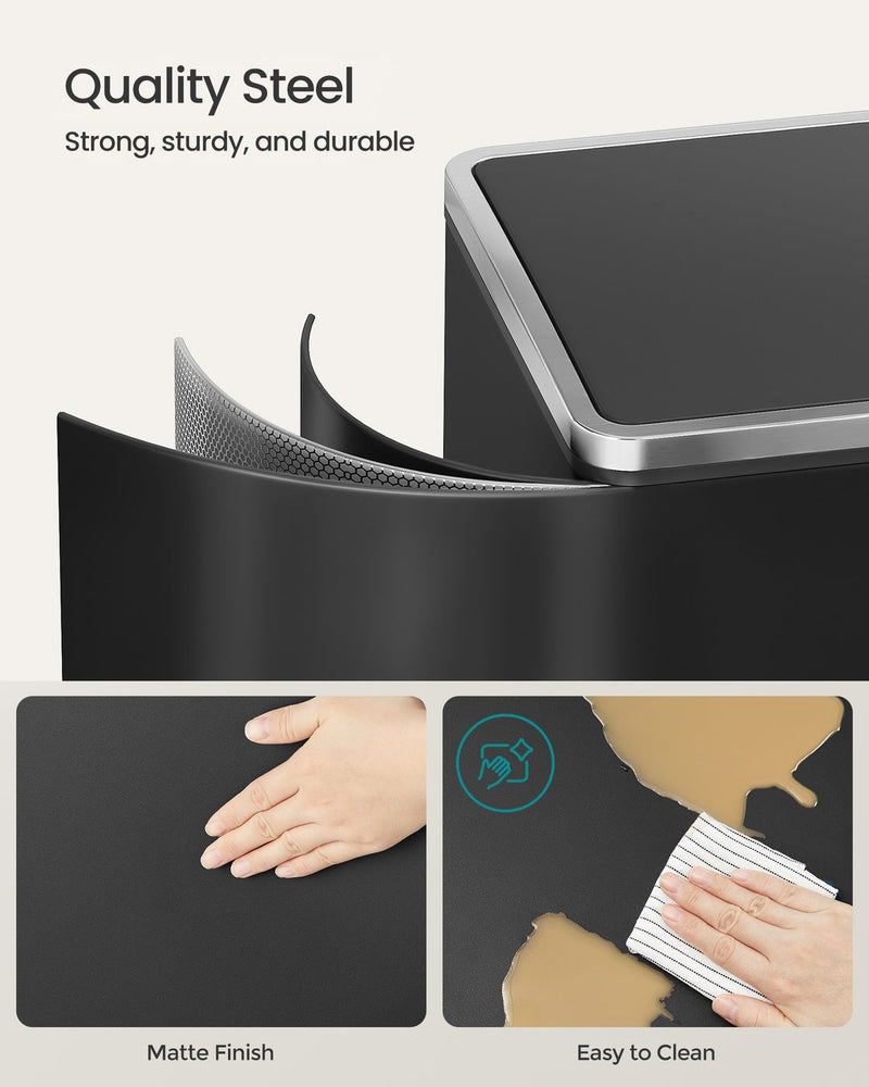 Close-up of the soft-close lid mechanism