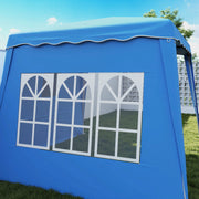 Blue 2.4 x 2.4m UV50+ Pop Up Gazebo for Garden and Outdoor Events by Outsunny