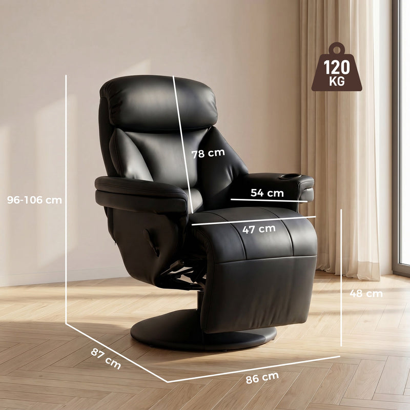 Recliner Chair Black - image 3
