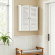 Bathroom Wall Cabinet White - image 8