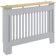 Radiator Cover with Shelf for Extra Storage and Heat Circulation Grey Homcom