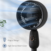 Powerful 12 Inch Pedestal Fan with 3 Speeds and Oscillating Function for Home and Office by HOMCOM