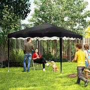 3x3m Black Pop Up Gazebo With Carrying Bag For Outdoor Events by Outsunny