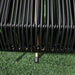 Outdoor Solar Powered Rattan Lamp, Black by Outsunny