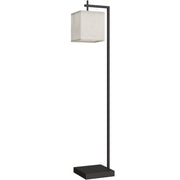 Tall LED Floor Lamp With Remote Control And Adjustable Brightness For Living Room, Black