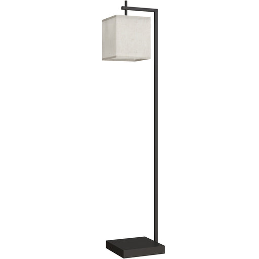 Tall LED Floor Lamp With Remote Control And Adjustable Brightness For Living Room, Black