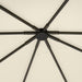 Cream 3m x 3m Gazebo Canopy Replacement UV-Resistant Waterproof Cover by Outsunny