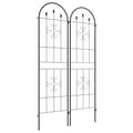 Set of Two Spiral Garden Trellis Panels for Climbing Plants and Outdoor Decoration AOSOM