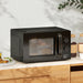 23L 800W Small Black Manual Microwave With 5 Power Levels and Defrost by HOMCOM