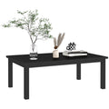 Black Aluminium Rectangular Outdoor Coffee Table 100cm x 60cm Weather Resistant by Outsunny