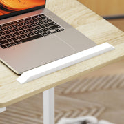 Height Adjustable C Shaped Overbed Table With Tilting Top For Sofa Or Bedroom Use