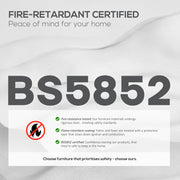 Two Seater Brown Faux Leather Sofa With Marble Effect Ideal For Small Living Rooms