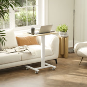 Height Adjustable Work Desk 68-108cm Wood Effect White by Vinsetto