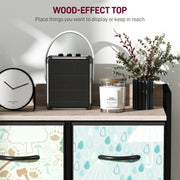 5 Drawer Chest of Drawers with Spacious Storage for Bedroom or Living Room Blue