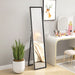 Black Full Length Mirror with Glitter Frame by HOMCOM