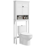 White Over Toilet Storage Cabinet Bathroom Organiser With Shelves by HOMCOM