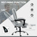 Light Grey Linen Adjustable Swivel Executive Office Chair by HOMCOM