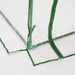 Set of 2 Clear Tunnel Greenhouses with Roll-up Door Steel Frame and Plastic Cover by Outsunny