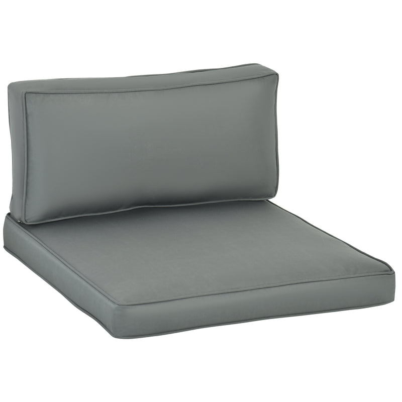 Grey 14 Piece Garden Dining Set Cushion Set Ideal for Outdoor Furniture Comfort