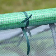 Portable Mini Greenhouse With Zipped Door and Windows For Garden Plants, Dark Green